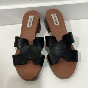Steve Madden Block Heel slip on Sandal SZ 8